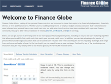 Tablet Screenshot of financeglobe.com